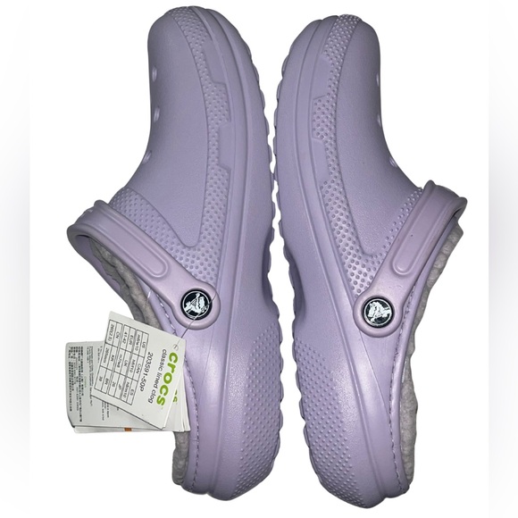 NWT Crocs Classic Lined Clog Women's 10 Lavender Purple - Picture 6 of 8